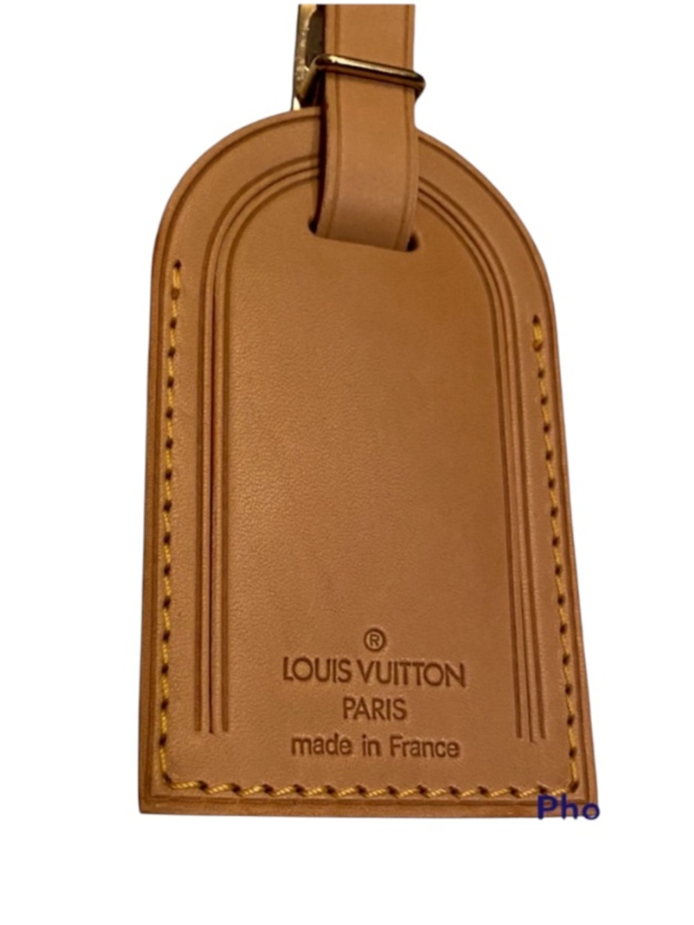 LOUIS VUITTON VTG Replacement VACHETTA ID Bag Luggage Tag Authentic Unisex LV